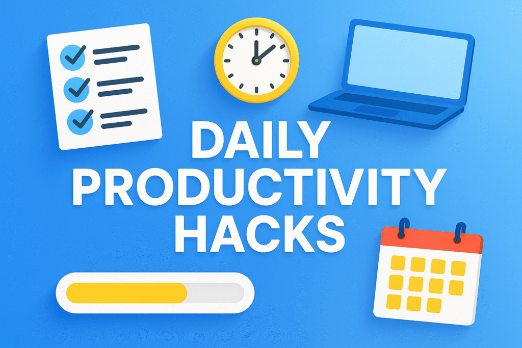 Daily Productivity Hacks You Can Start Today: Get More Done With Less Stress
